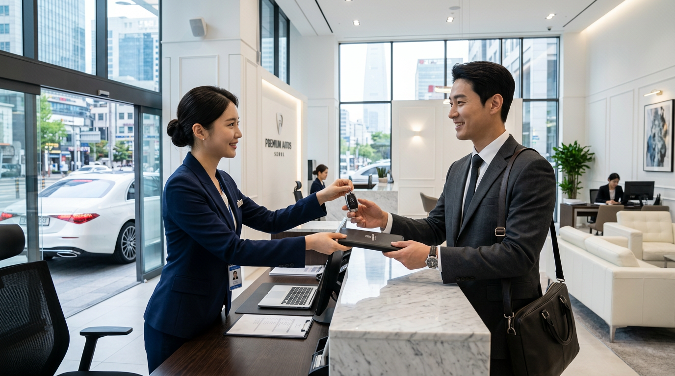 Professional car rental service Yarviko Korea